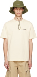 JACQUEMUS Beige Les Classiques 'Le t-shirt Gros Grain' T-Shirt