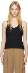 BEVZA Black Fish Scales Tank Top