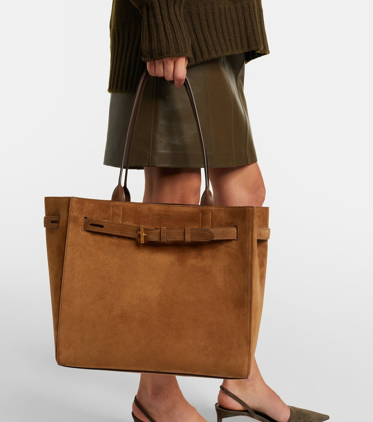 Audrey Medium Suede Tote Bag