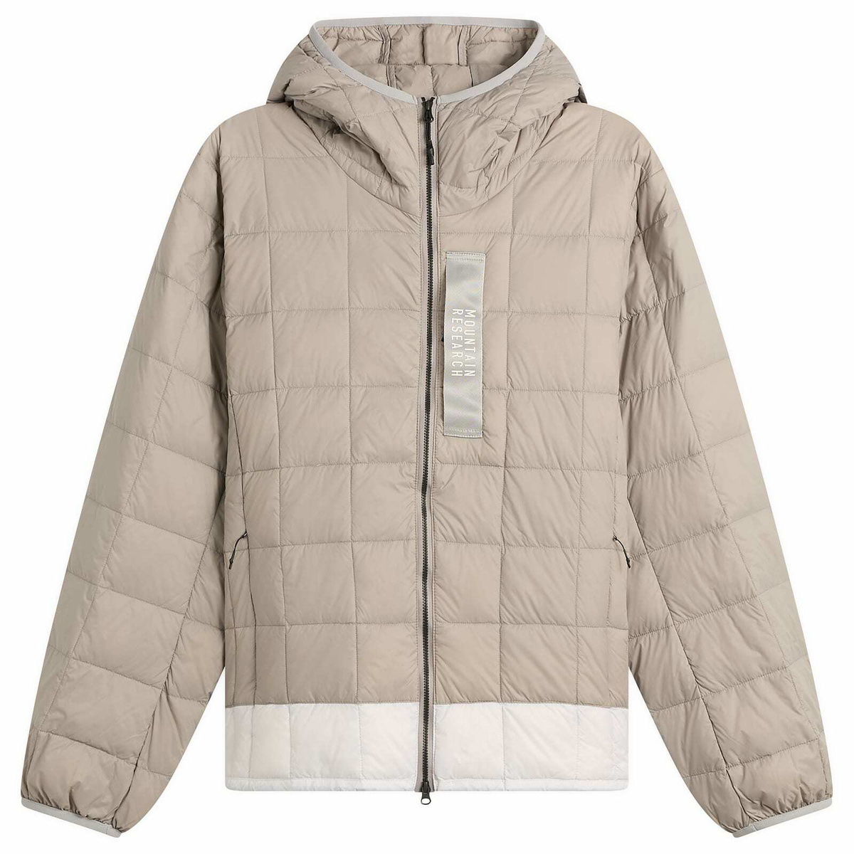 Taion Men's x Mountain Research Down Zip Parka Jacket in Grey