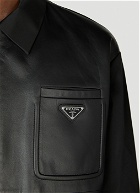 Prada - Re-Nylon Leather Jacket in Black
