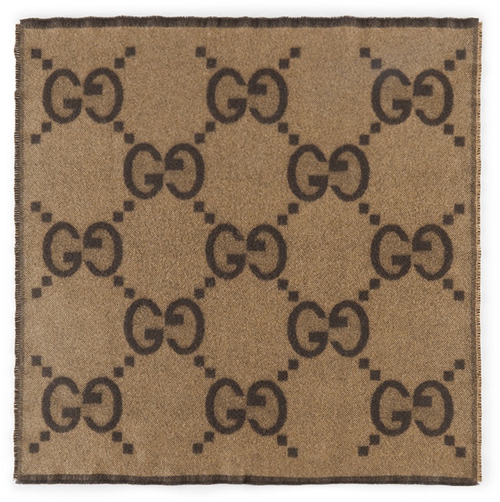 Photo: Gucci Baby Brown Cashmere GG Blanket
