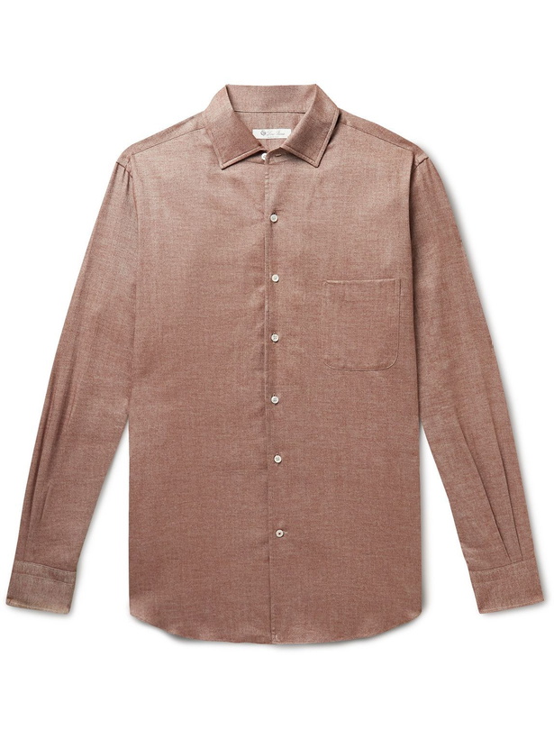 Photo: Loro Piana - Andre Cotton-Twill Shirt - Brown