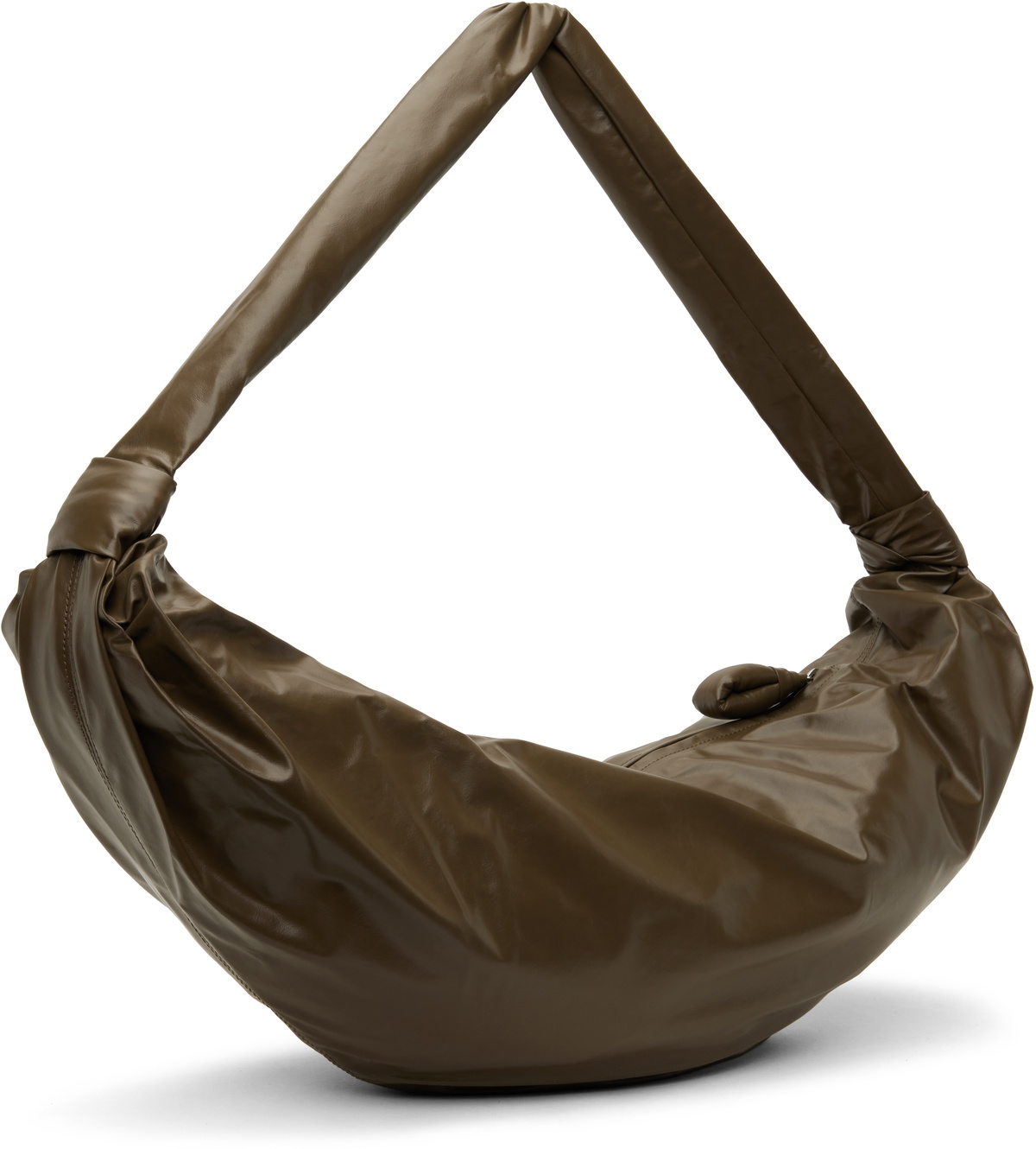 LEMAIRE Khaki Large Soft Croissant Bag Lemaire
