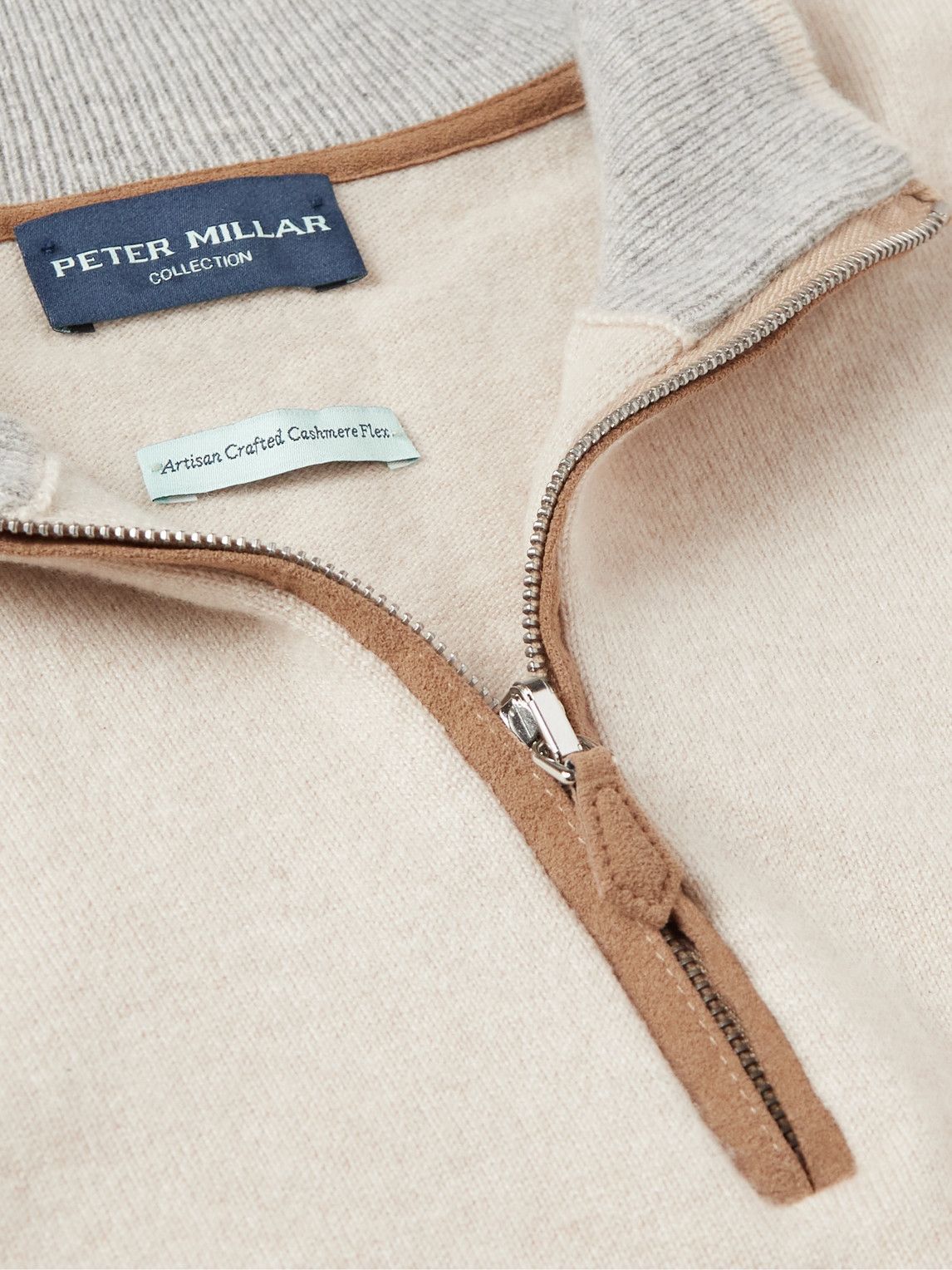 Peter Millar - Cashmere-Blend Half-Zip Sweater - Neutrals Peter Millar