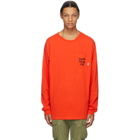 Vans Red WTAPS Edition Waffle Lovers Club Long Sleeve T-Shirt