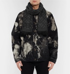 Versace - Fringed Logo-Intarsia Wool Scarf - Men - Black