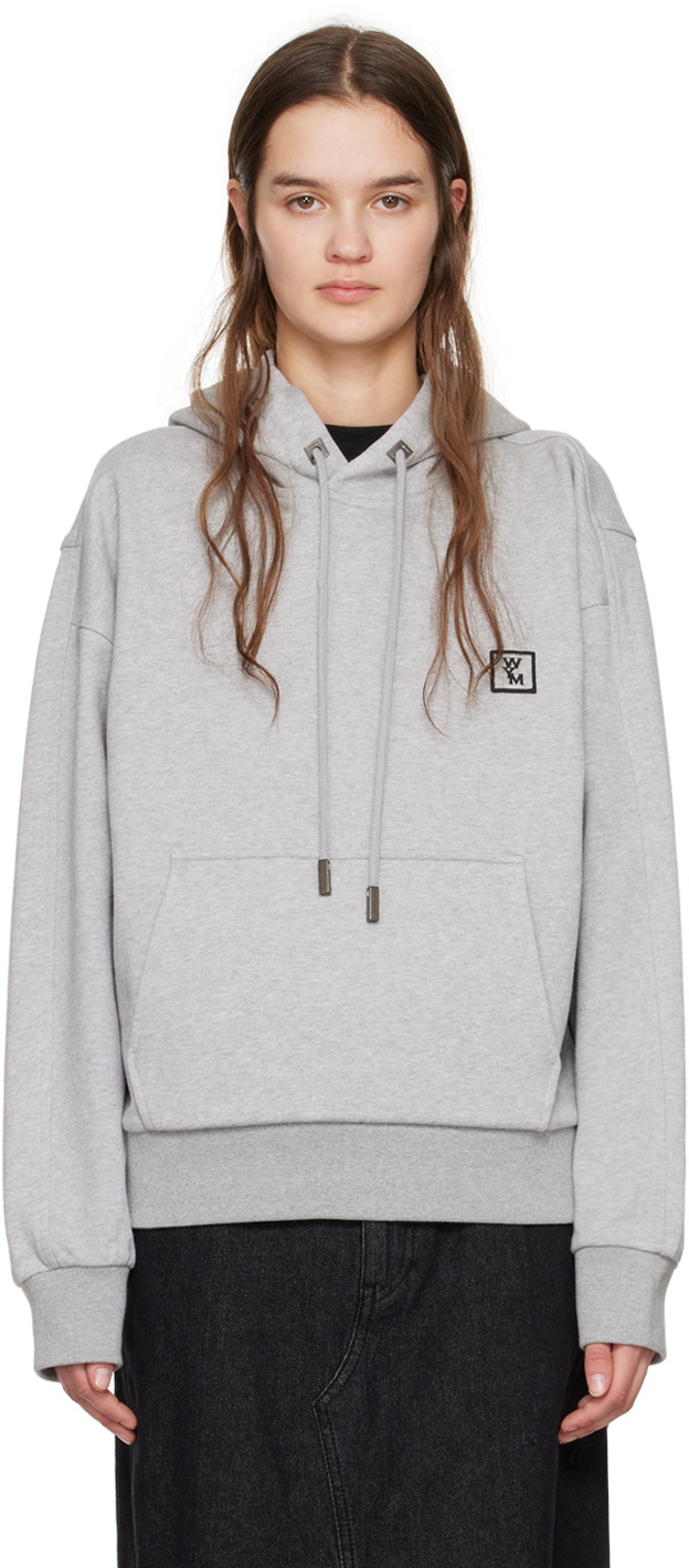Wooyoungmi Gray Patch Hoodie