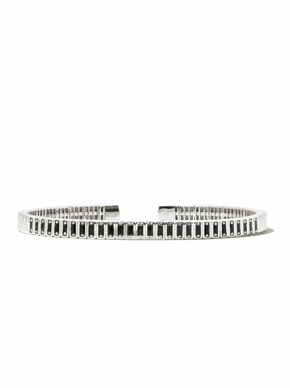 Suzanne Kalan 18K White Gold Sapphire Bangle