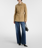 Tory Burch Belted suede jacket