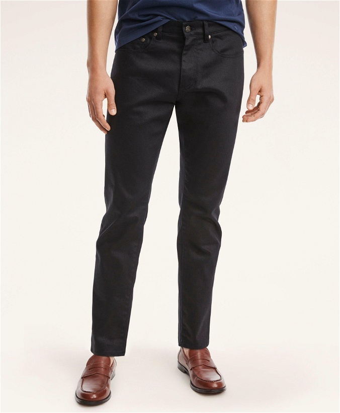 Photo: Brooks Brothers Men's Classic Slim Fit Denim Jeans | Black