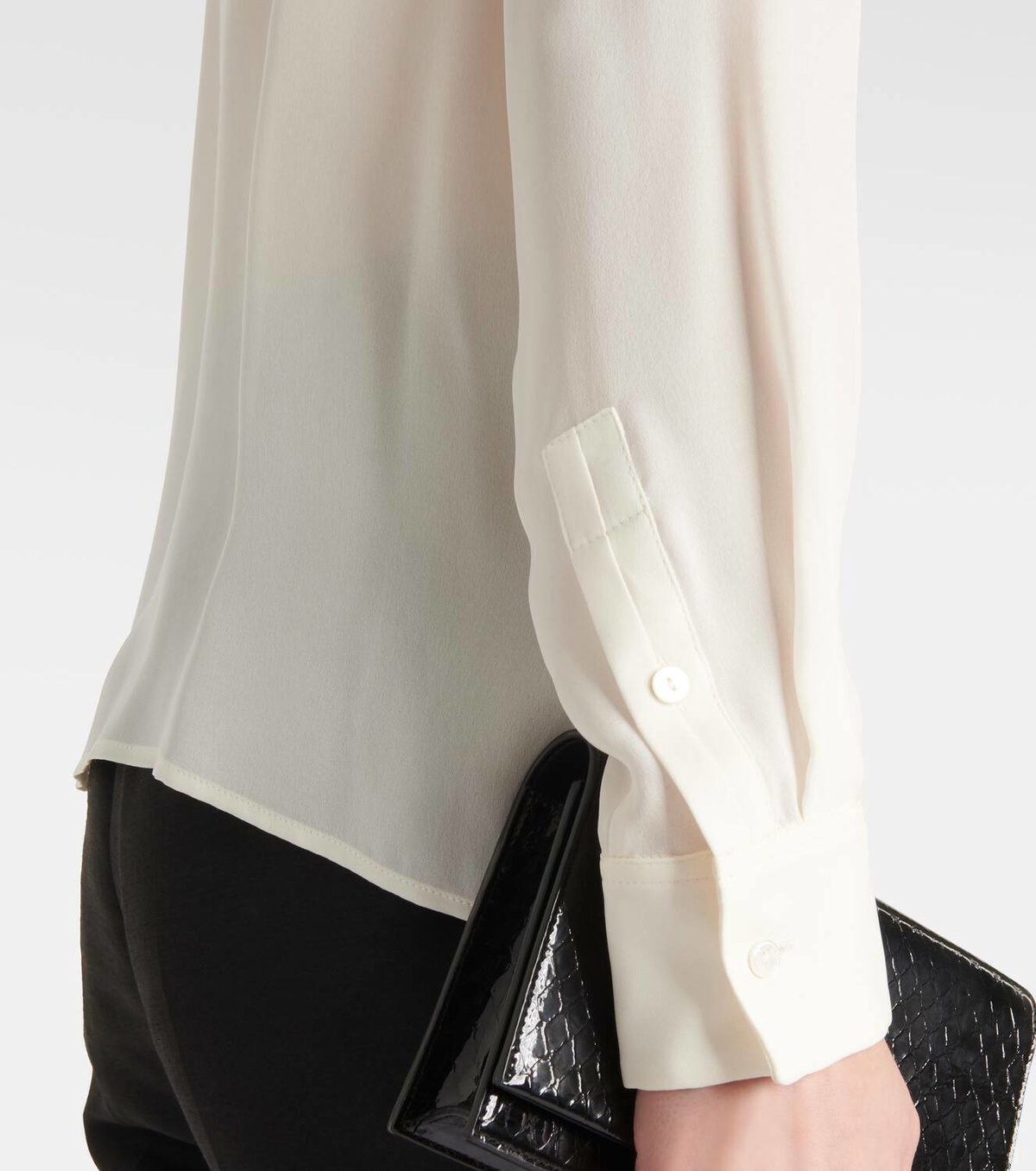 Nili Lotan Bertille ruffled silk blouse