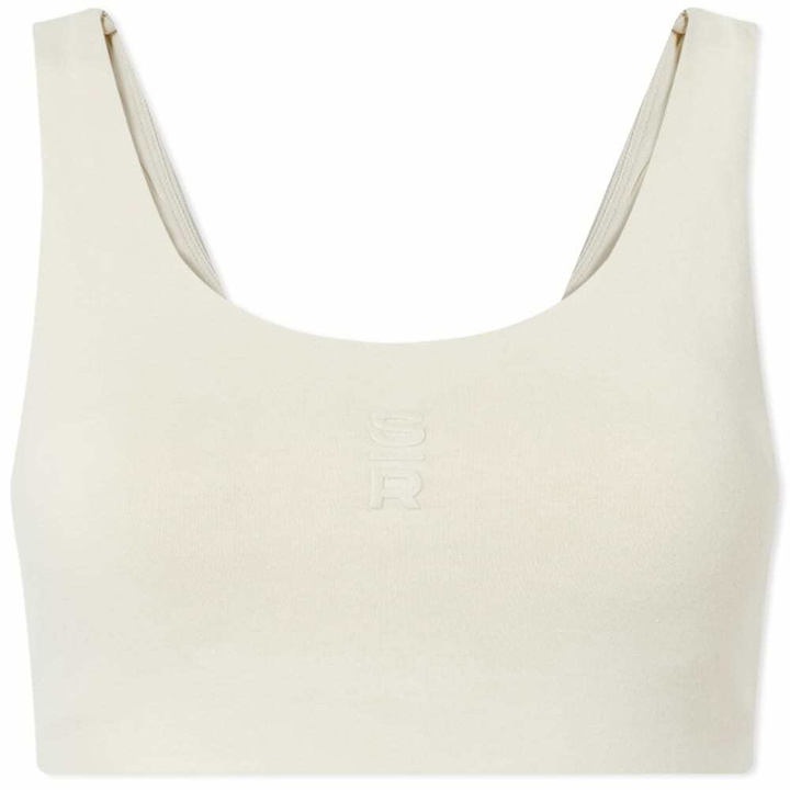 Photo: Stylerunner Women's Siena Racer Back Crop in Oat Milk