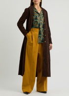 LA Double J Pajama Printed Silk-satin Shirt Multicoloured
