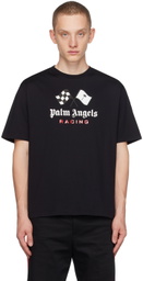 Palm Angels Black MoneyGram Haas F1 Edition 'Racing' T-Shirt