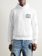 AMIRI - Logo-Print Cotton-Jersey Hoodie - White
