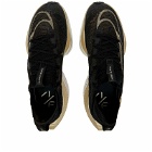 Nike Running Men's Nike Alphafly 2 Sneakers in Black/Metallic Gold Grain