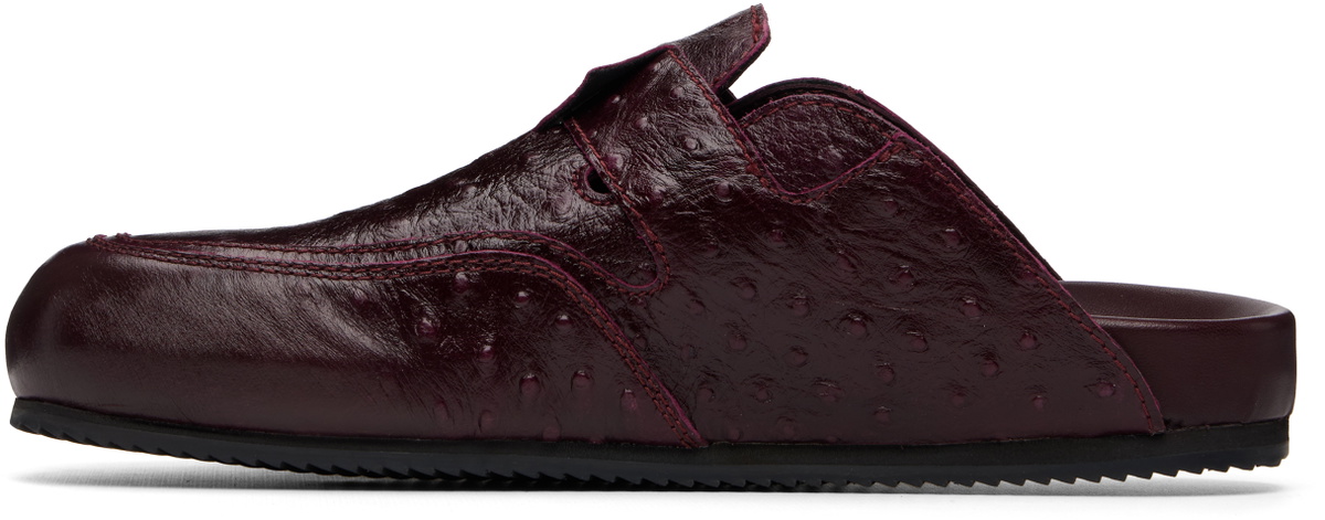 Casablanca Burgundy Outdoor Mule Loafers