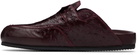 Casablanca Burgundy Outdoor Mule Loafers
