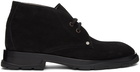 Alexander McQueen Black Suede Desert Boots