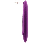 Ribeyron Purple Single Hollow Oval Felt Earring