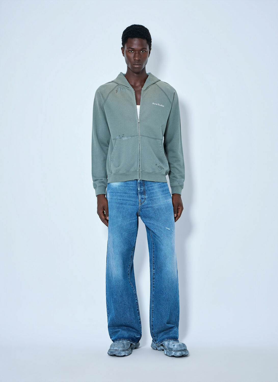 Acne Studios Mended Fleece Hoodie