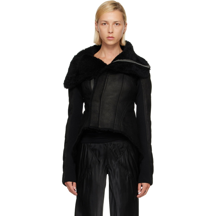 Photo: Rick Owens Black Tower Naska Shearling Jacket