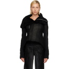 Rick Owens Black Tower Naska Shearling Jacket