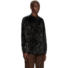 CMMN SWDN Black Velvet Cedric Shirt