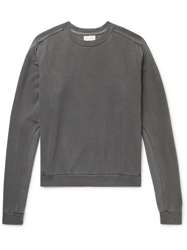 Photo: John Elliott - Cross Thermal Panelled Cotton-Jersey Sweatshirt - Gray