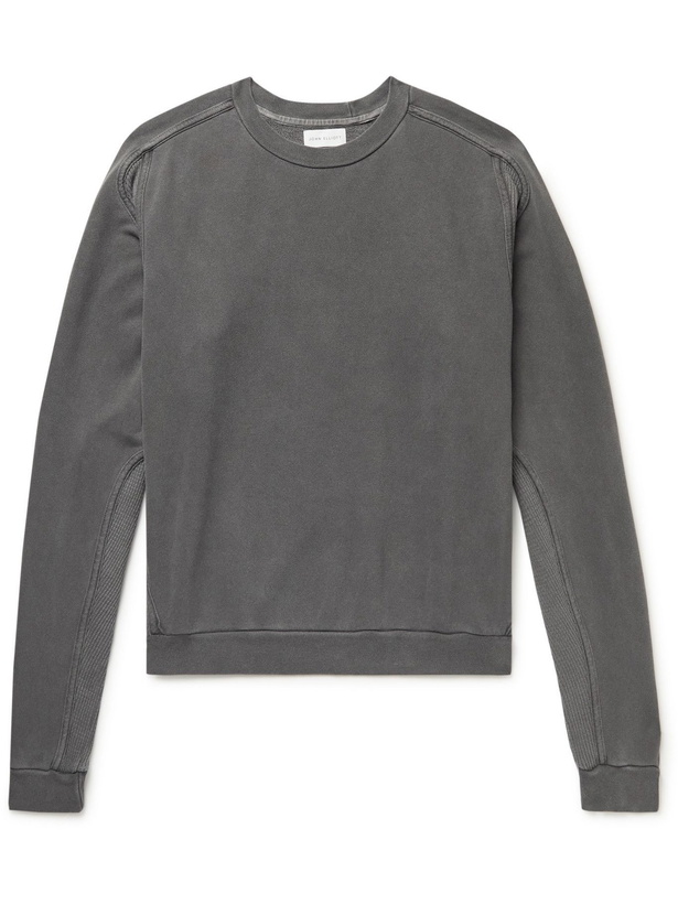 Photo: John Elliott - Cross Thermal Panelled Cotton-Jersey Sweatshirt - Gray