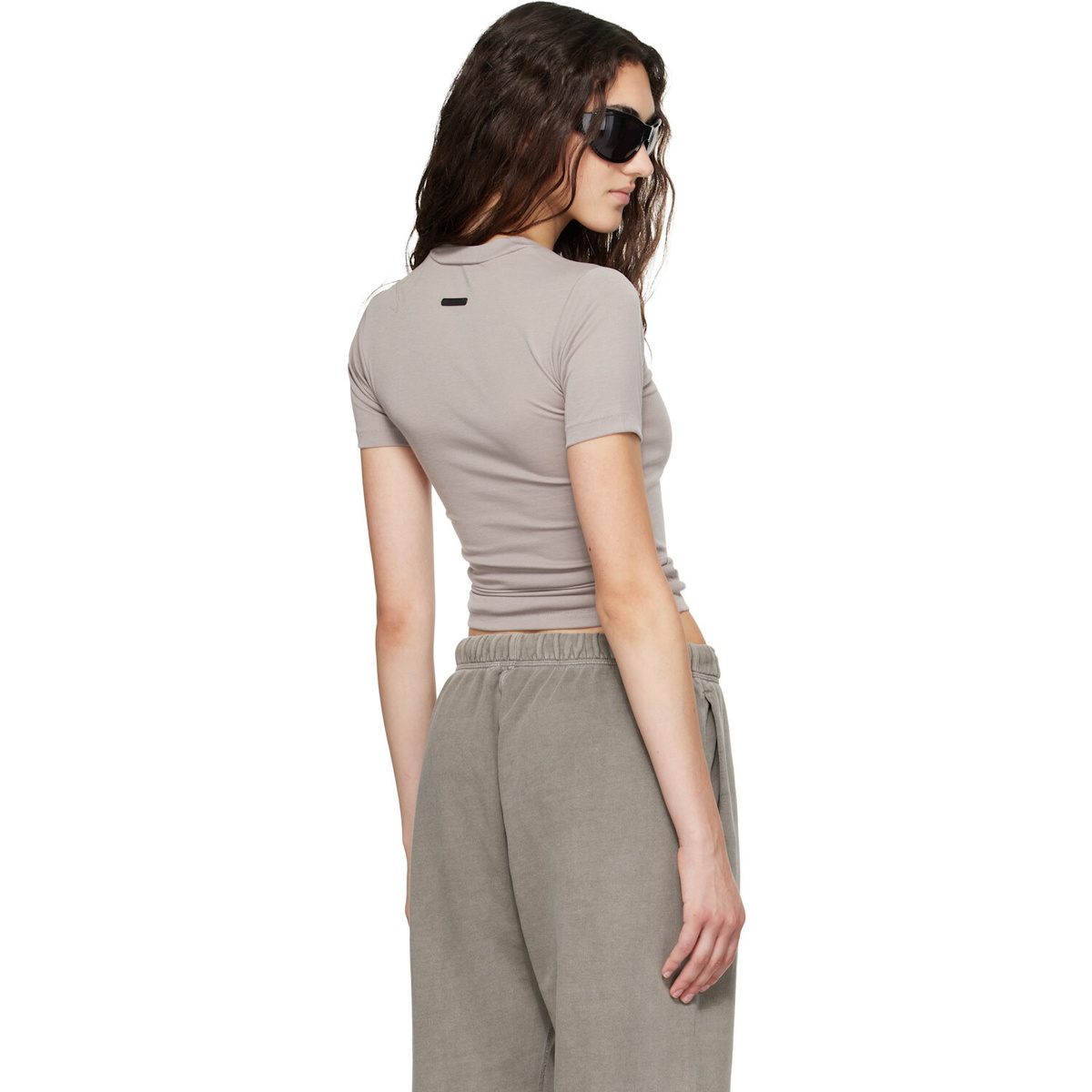Fear of God ESSENTIALS Taupe Soft Rib Fitted T-shirt