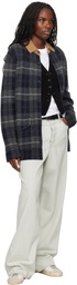 Guest in Residence Navy Tartan Industry Jacket