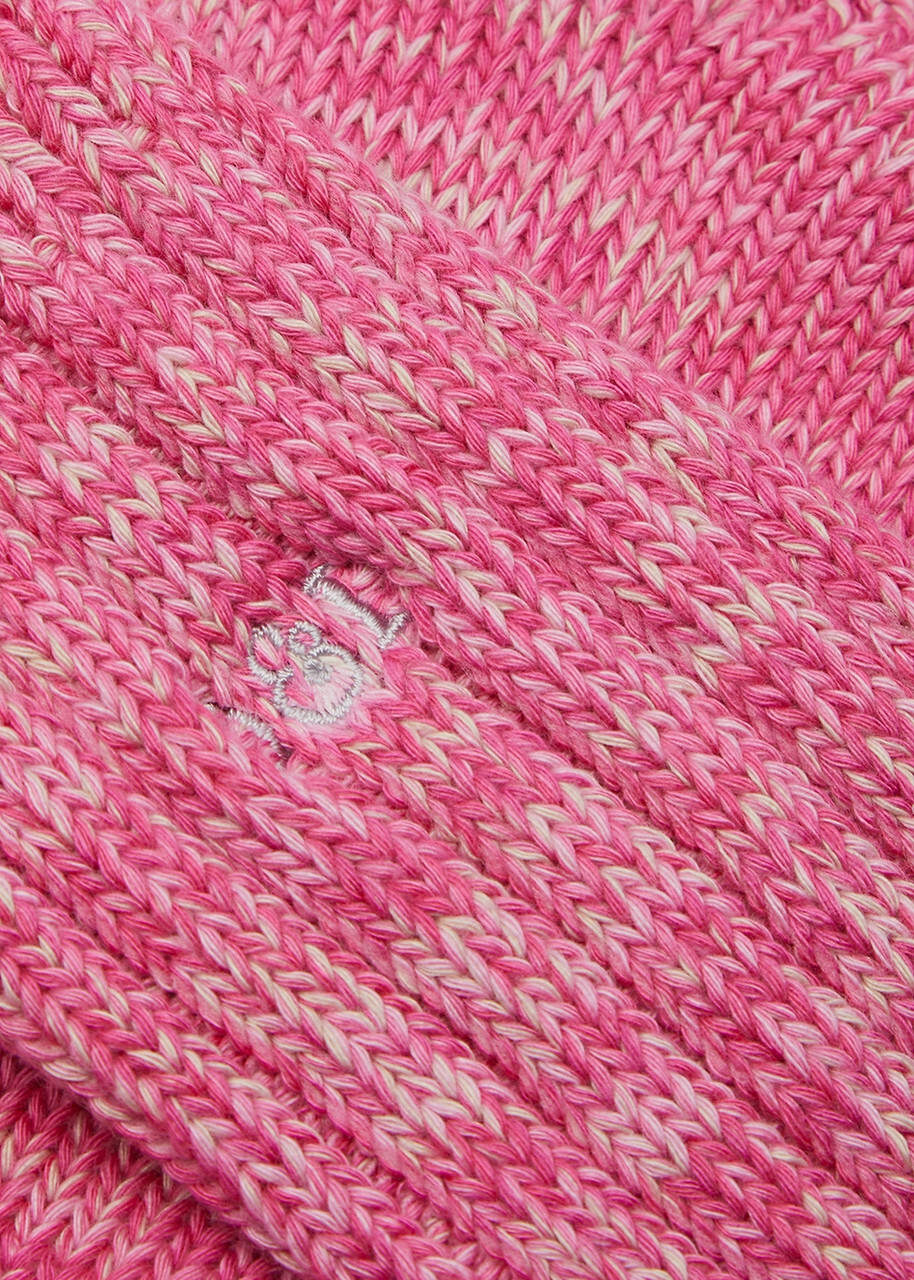 Desmond & Dempsey Really Warm Cotton-blend Socks Pink
