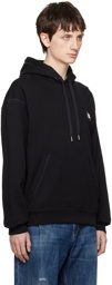 Dolce & Gabbana Black Plaque Hoodie