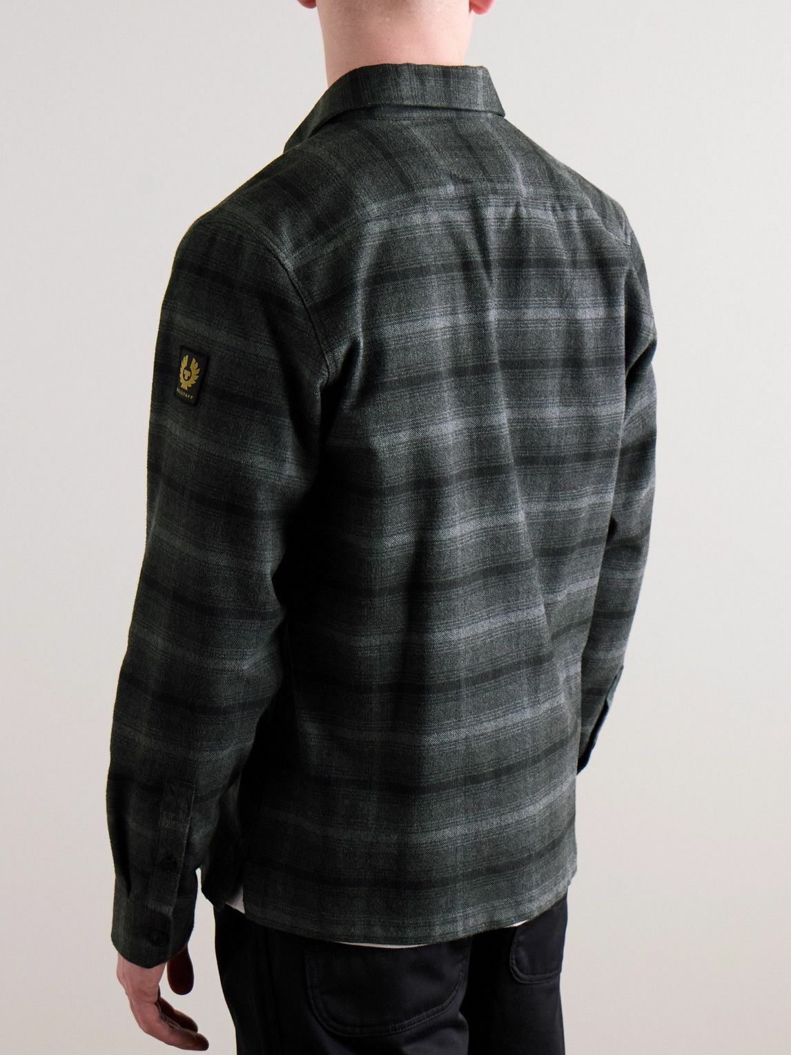 Belstaff - Fallgate Checked Cotton-Flannel Shirt - Gray
