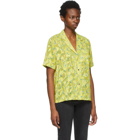 6397 Yellow Floral PJ Short Sleeve Shirt