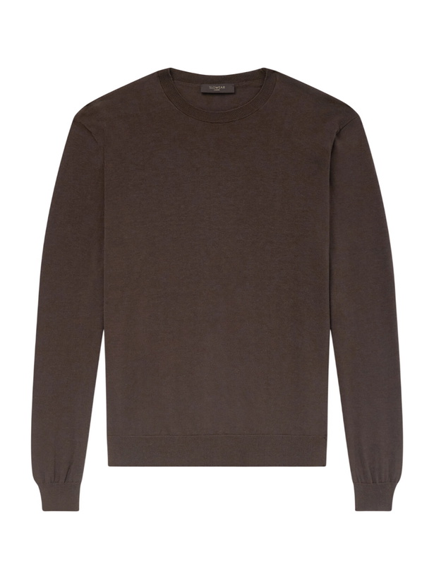 Photo: Slowear - Cotton and Silk-Blend Sweater - Brown