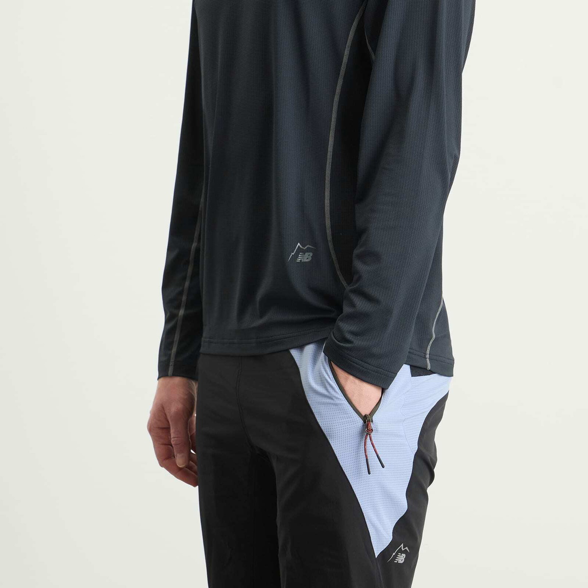 CAYL Men's x New Balance Air Long Sleeve T-Shirt in Black