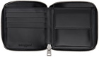 Maison Kitsuné Black Fox Head Square Zipped Wallet