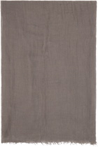 Rick Owens Gray Temple Sandy Mega Scarf