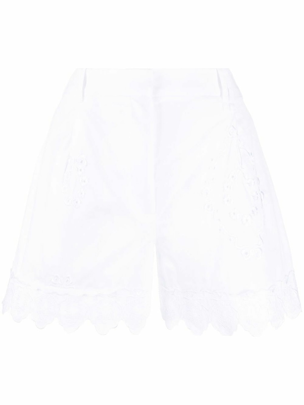 Photo: SIMONE ROCHA - Embroidered Cotton Shorts