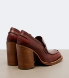 Dries Van Noten Leather loafer pumps