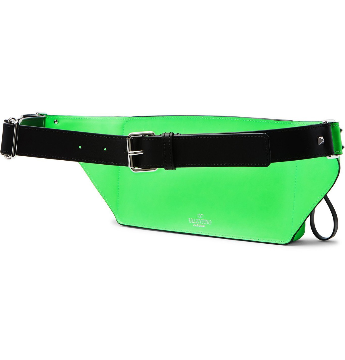 Valentino Garavani - VLogo Brown & Lime Reversible Belt