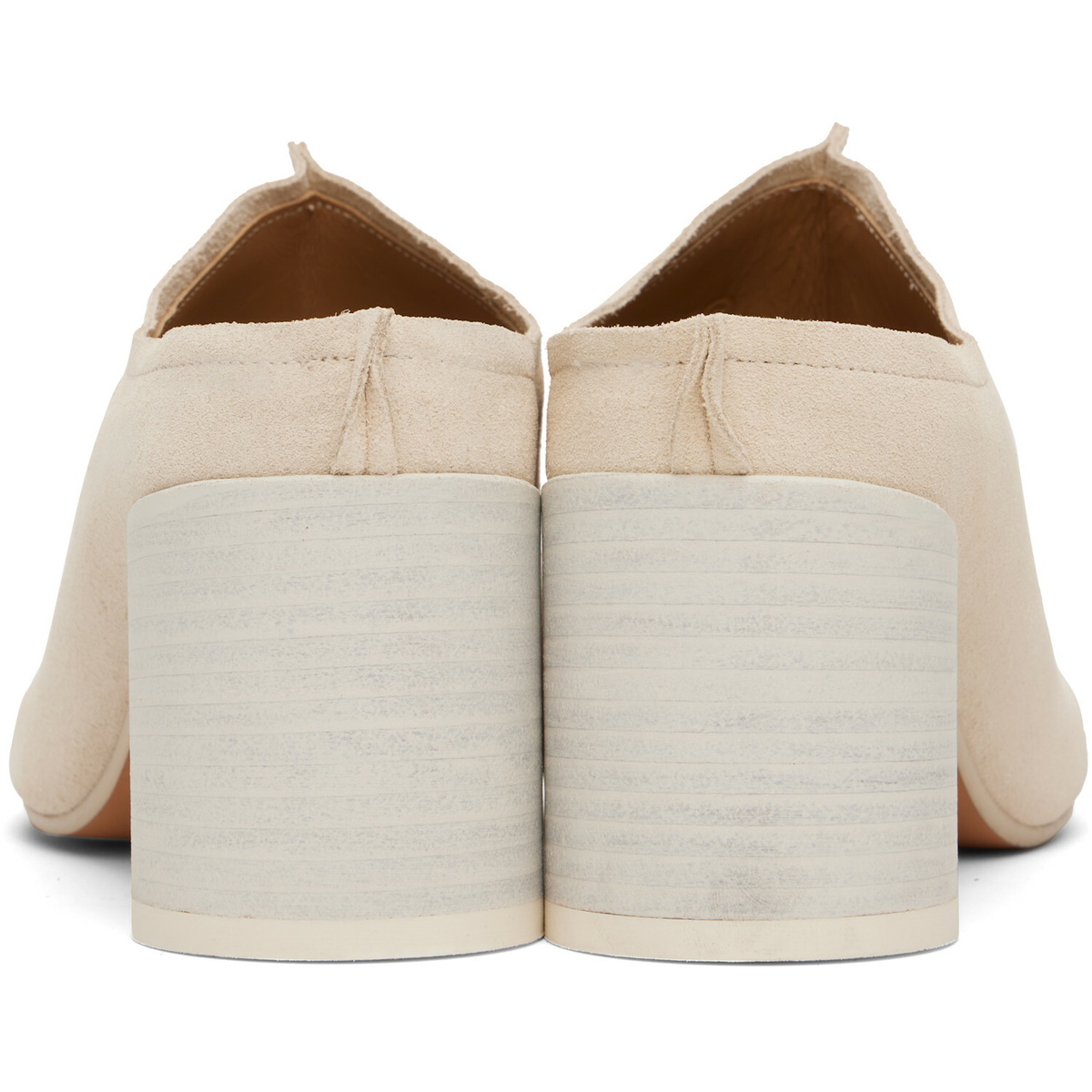 MM6 Maison Margiela Off-White Crosta London Mule Heels