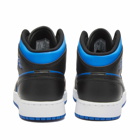 Air Jordan 1 Mid GS Sneakers in Black/Royal Blue