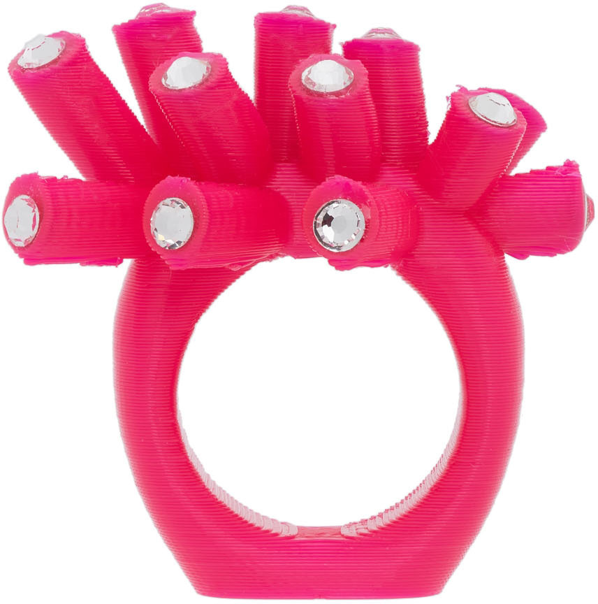 Roussey SSENSE Exclusive Pink 3D-Printed Sis Ring