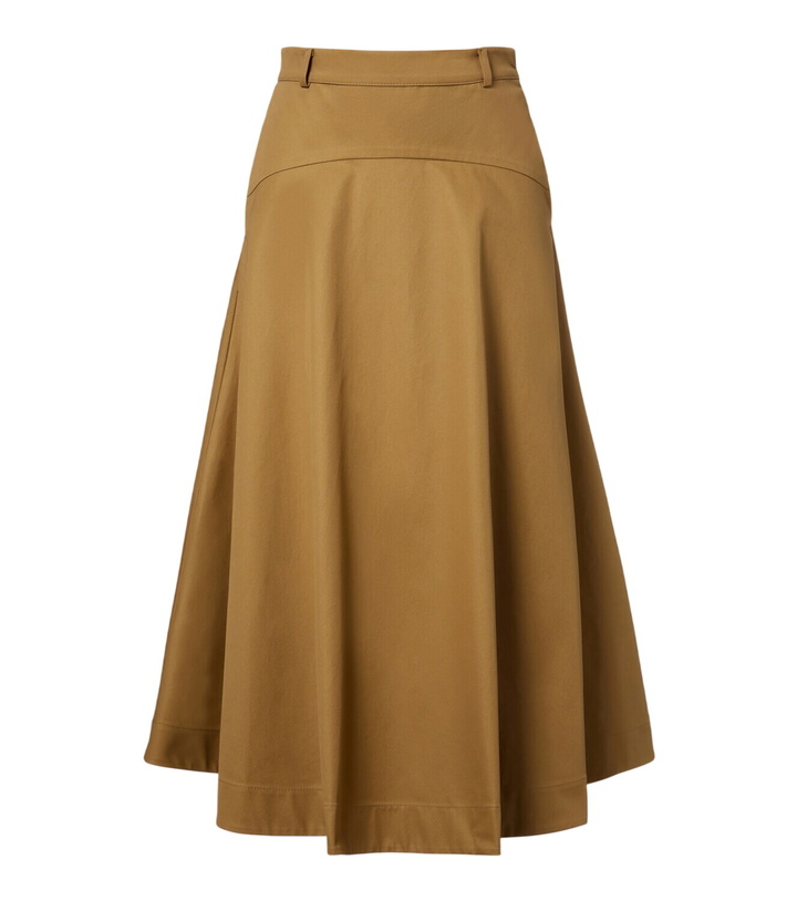 Photo: Balenciaga Cotton twill midi skirt