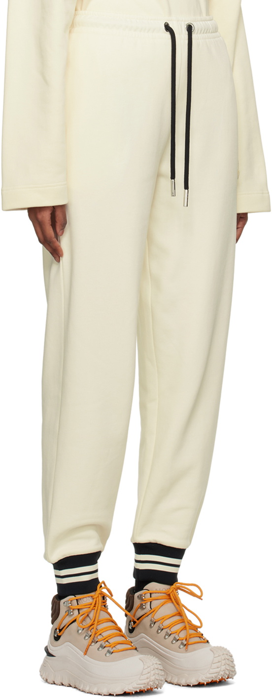 Moncler: White Drawstring Lounge Pants