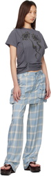 Collina Strada Gray 'Charcoal Daisies' Hazel T-shirt